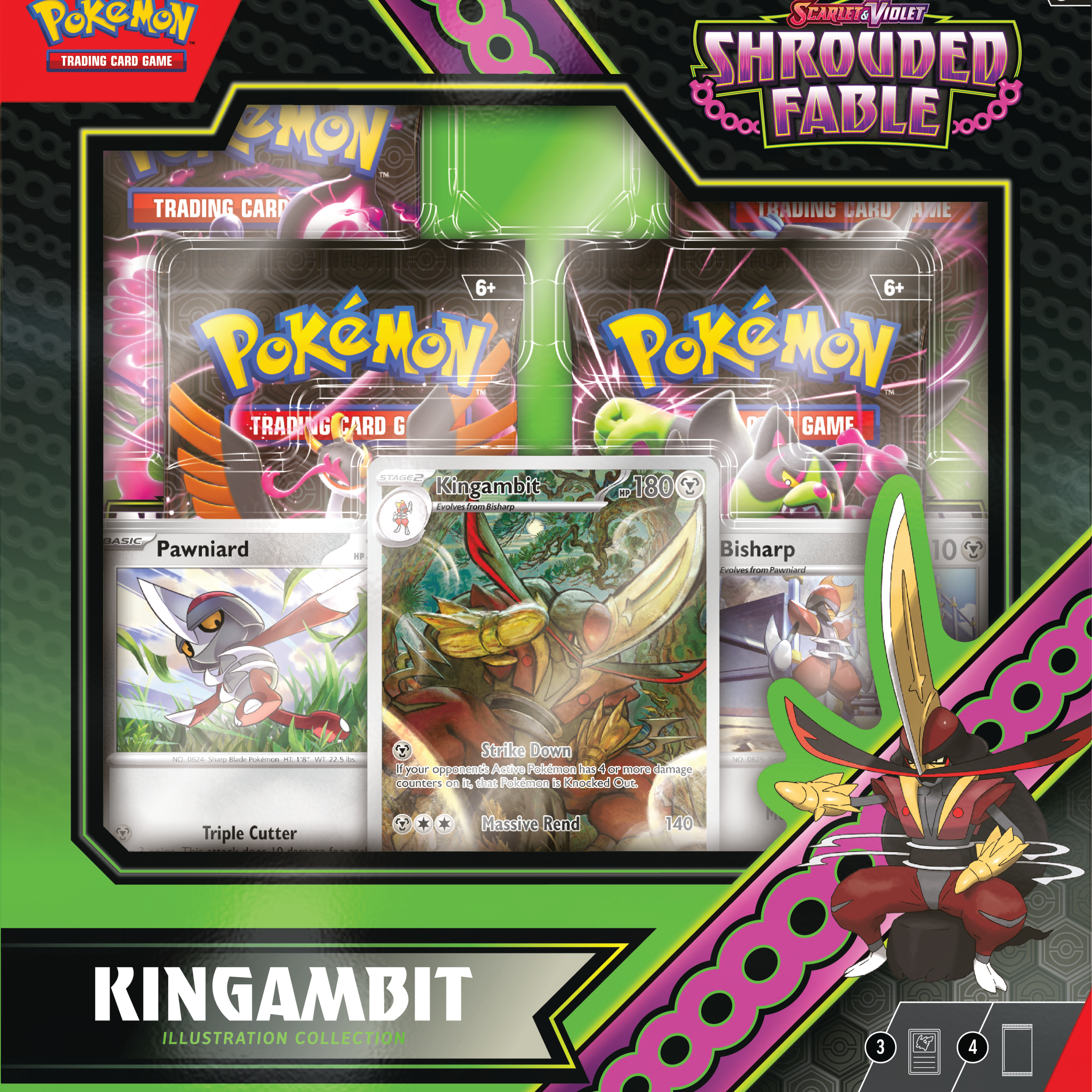 Pokémon TCG: Scarlet and Violet Shrouded Fable Kingambit Illustration Collection
