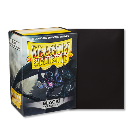 DRAGON SHIELD PERFECT FIT STANDARD SLEEVES - BLACK 100CT