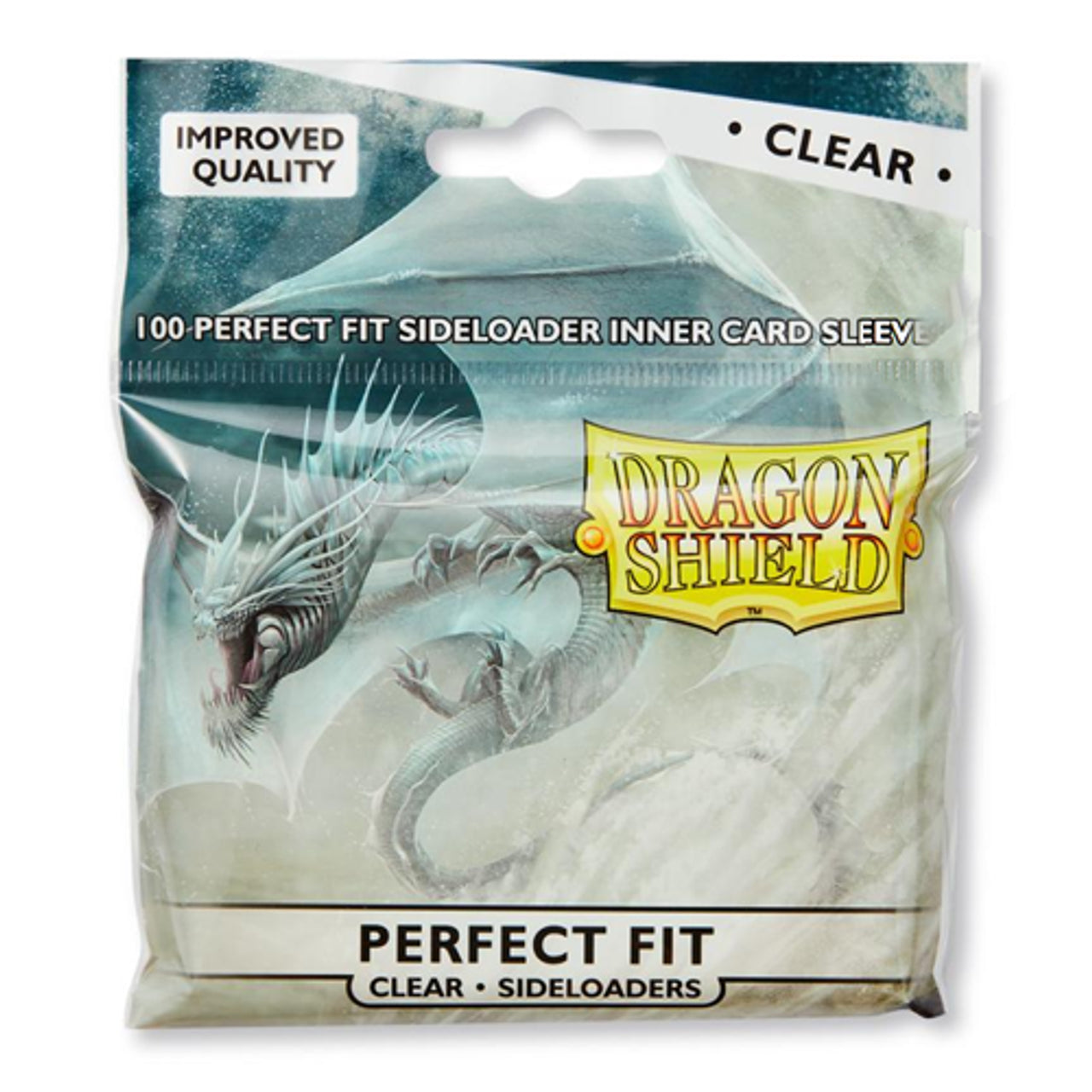 DRAGON SHIELD PERFECT FIT STANDARD SLEEVES - CLEAR 100CT